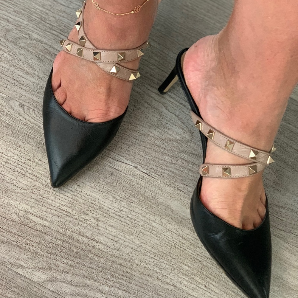 Valentino Caravani rockstuds sliders/heels 💖 - Picture 13 of 15
